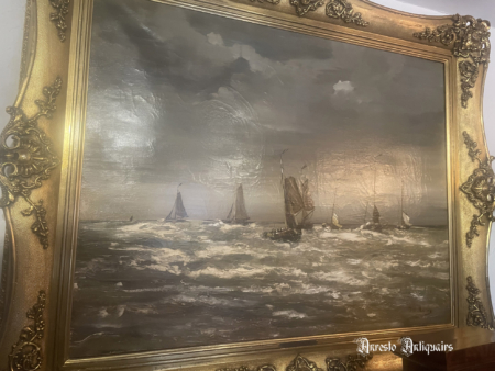 Ref. 20 – Antiek schilderij Mesdag foto 1
