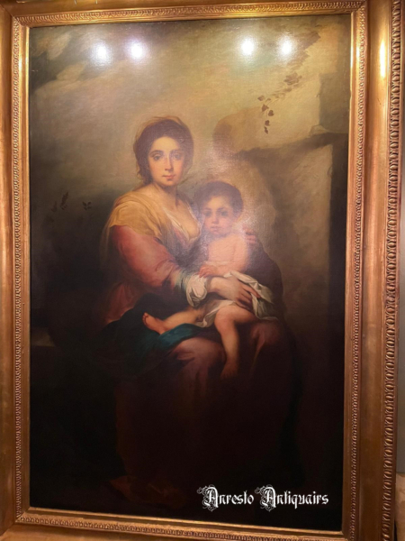 Ref. 21 – Schilderij Madonna met kind foto 1