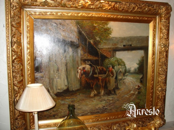 Ref. 11 - Impressionistisch schilderij j Deklerck 1880
