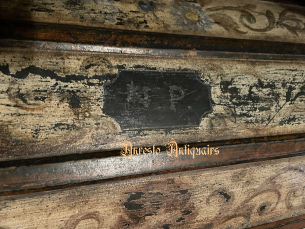 Ref. 05 – Antieke grenenhouten reiskoffer foto 3