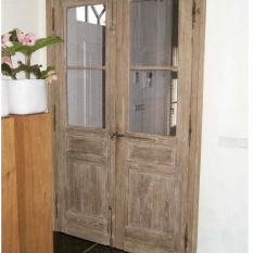 Ref. 58 – Exclusieve deur wordt op uw maat gemaakt met oud hout