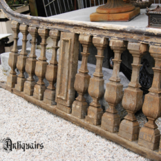 Ref. 28 – Antieke Franse houten balustrade