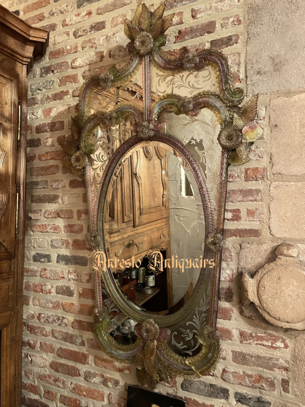 Ref. 73 – Antieke Venetiaanse wandspiegel foto 1