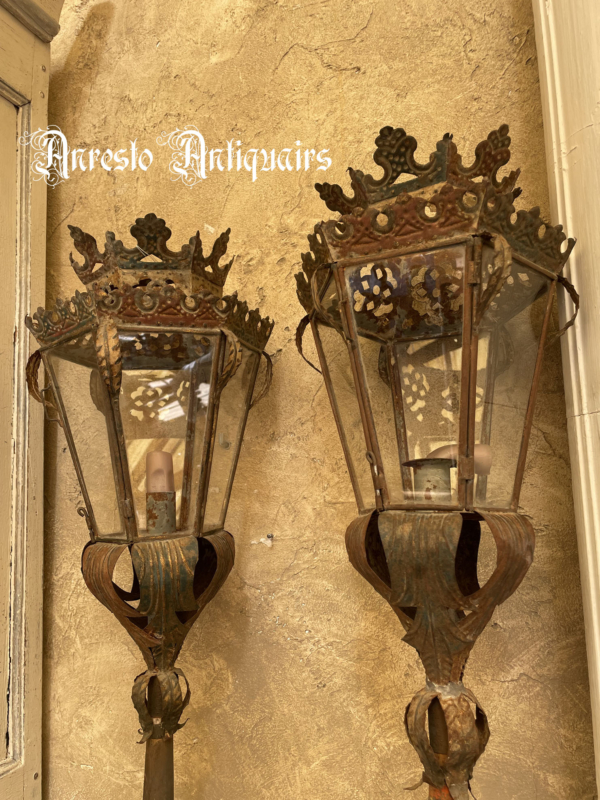 Ref. 60 – Antieke Italiaanse processie lantaarns foto 3