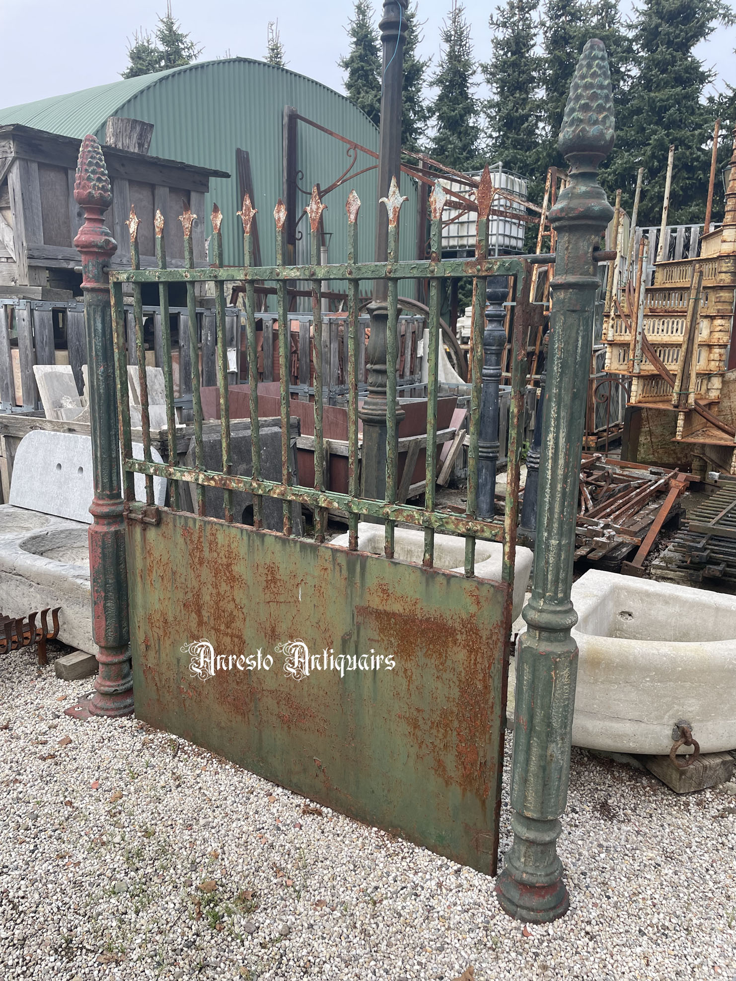 Ref. 19 – Landelijke smeedijzeren tuinpoort foto 1