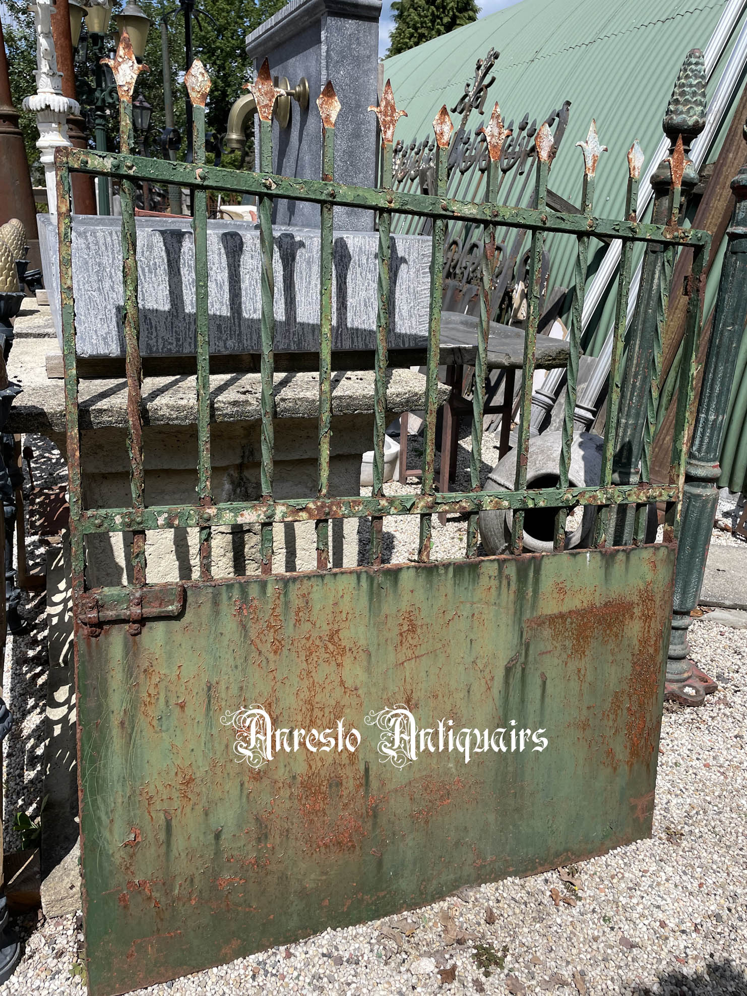 Ref. 19 – Landelijke smeedijzeren tuinpoort foto 2