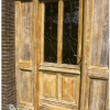 Ref. 07 – Eiken buitendeur met 2 smeedijzeren panelen