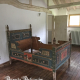 Ref. 43 – Exclusief antiek houten bed, antiek beschilderd houten bed foto 1