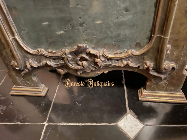 Ref. 76 – Antiek Frans schouwpaneel met spiegel foto 2