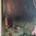 Ref. 51 – Antiek Italiaans schilderij Maria met Kind Jezus en Johannes de Doper foto 4