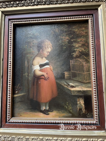 Ref. 52 – Antieke Vlaamse olieverfschilderij op paneel foto 1