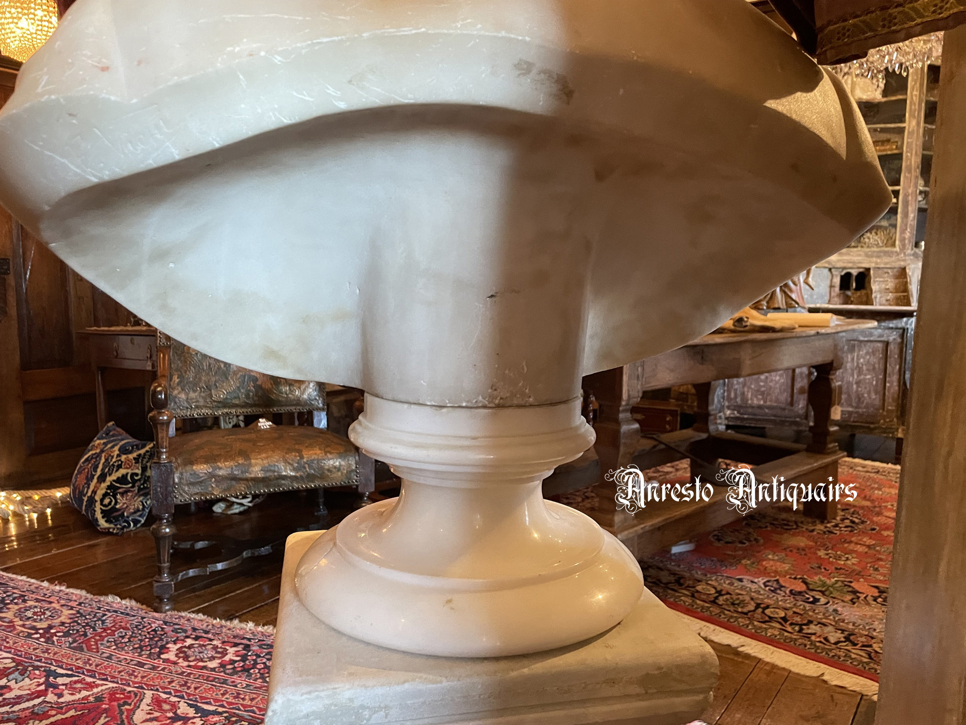 Ref. 02 – Antiek Italiaans borstbeeld - Afbeelding 3