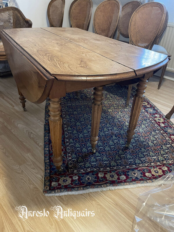 Ref. 39 – Antieke Franse coulissentafel - Afbeelding 2
