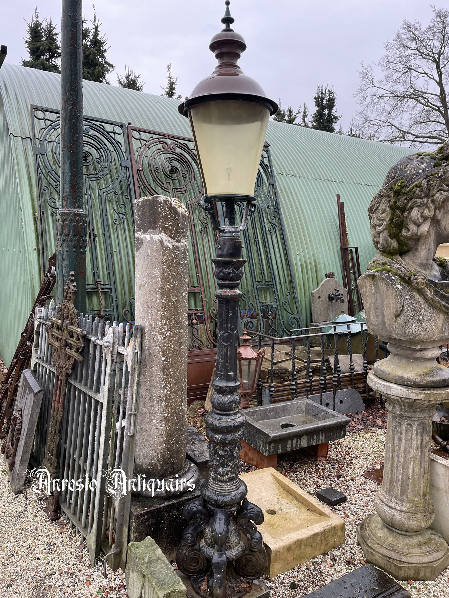 Ref. 53 – Oude Franse Neorenaissance lantaarnpaal