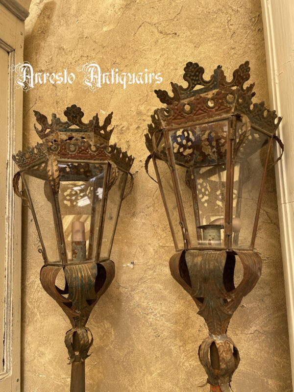 Ref. 59 – Antieke Italiaanse processie lantaarns - Afbeelding 3