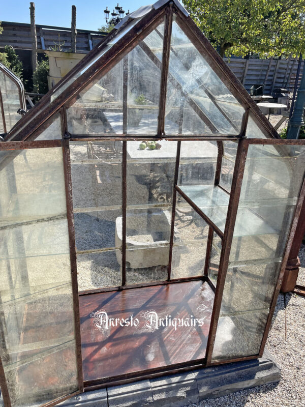 Ref. 66 – Antieke stadstuin serre samengesteld met originele materialen - Afbeelding 4