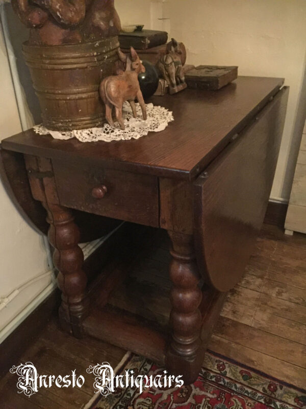 Ref. 07 – Antieke Vlaamse klaptafel, oude Vlaamse klaptafel - Afbeelding 2