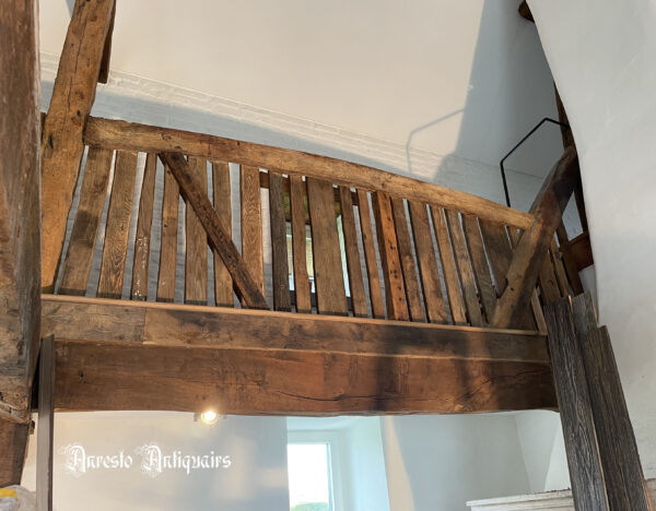 Ref. 02 – Exclusieve eiken reling, exclusieve eiken balustrade foto 2
