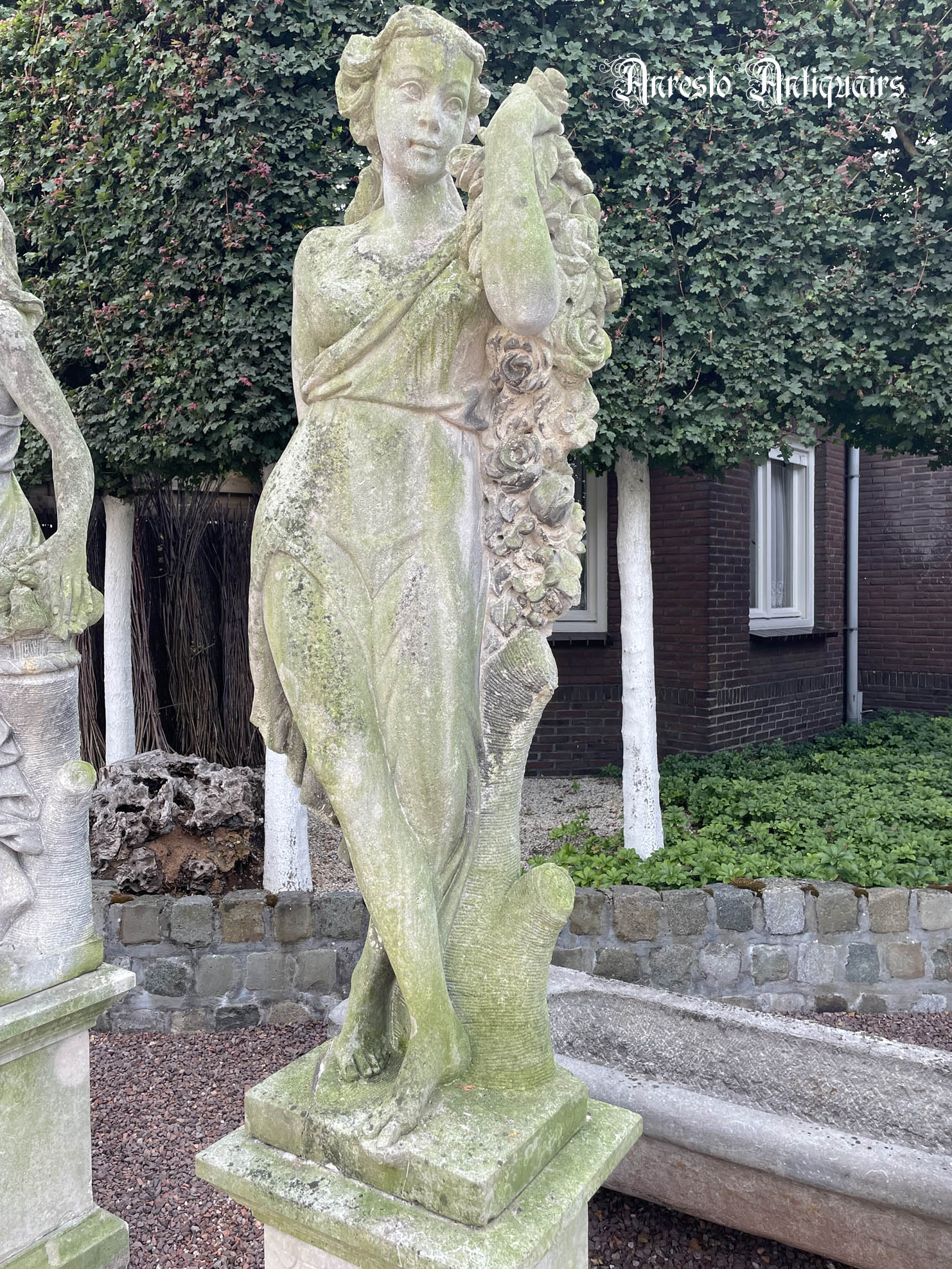Ref. 30 – Antieke Italiaanse kalkzandstenen 4-seizoensbeelden foto 4