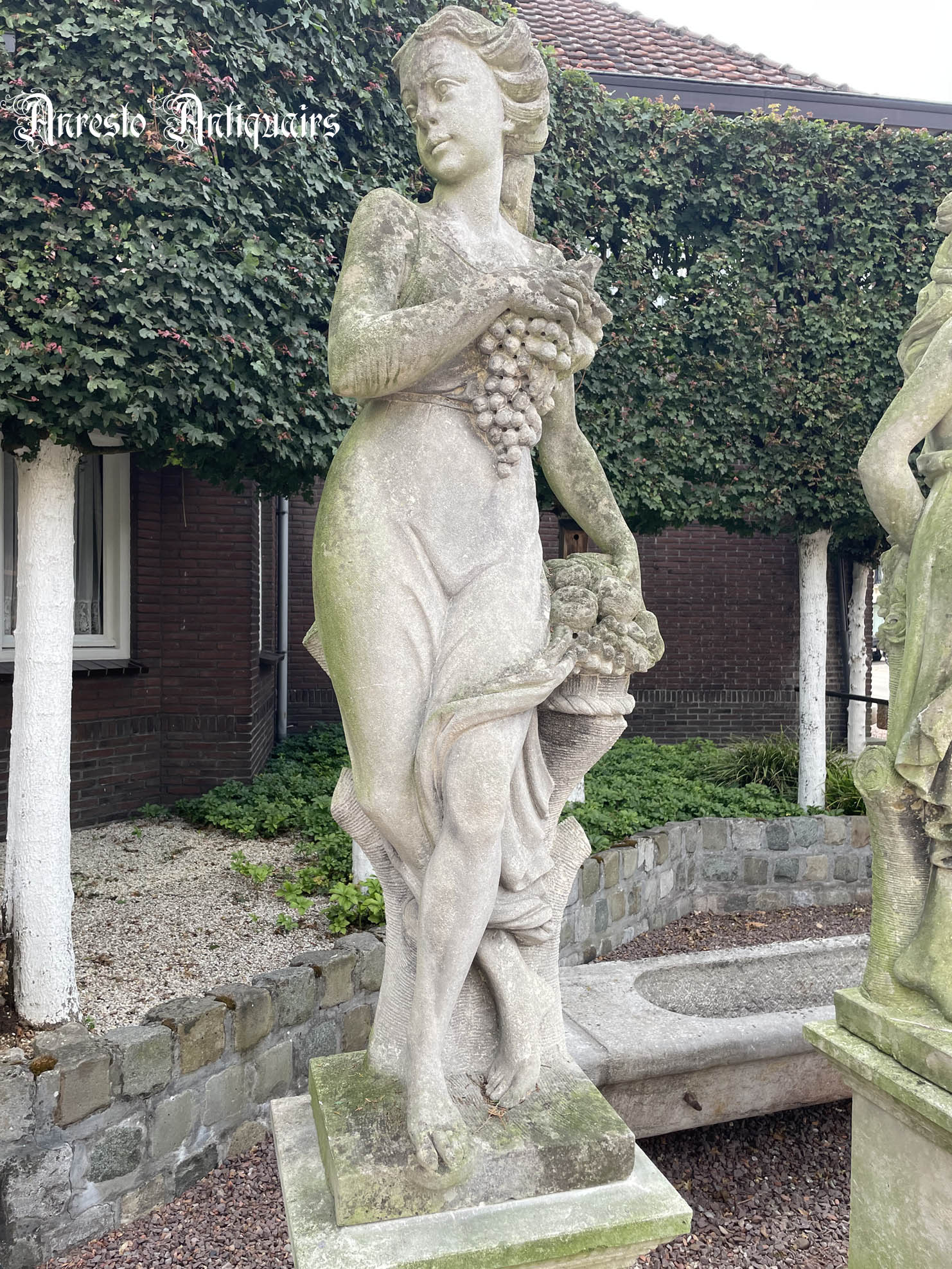 Ref. 30 – Antieke Italiaanse kalkzandstenen 4-seizoensbeelden foto 5