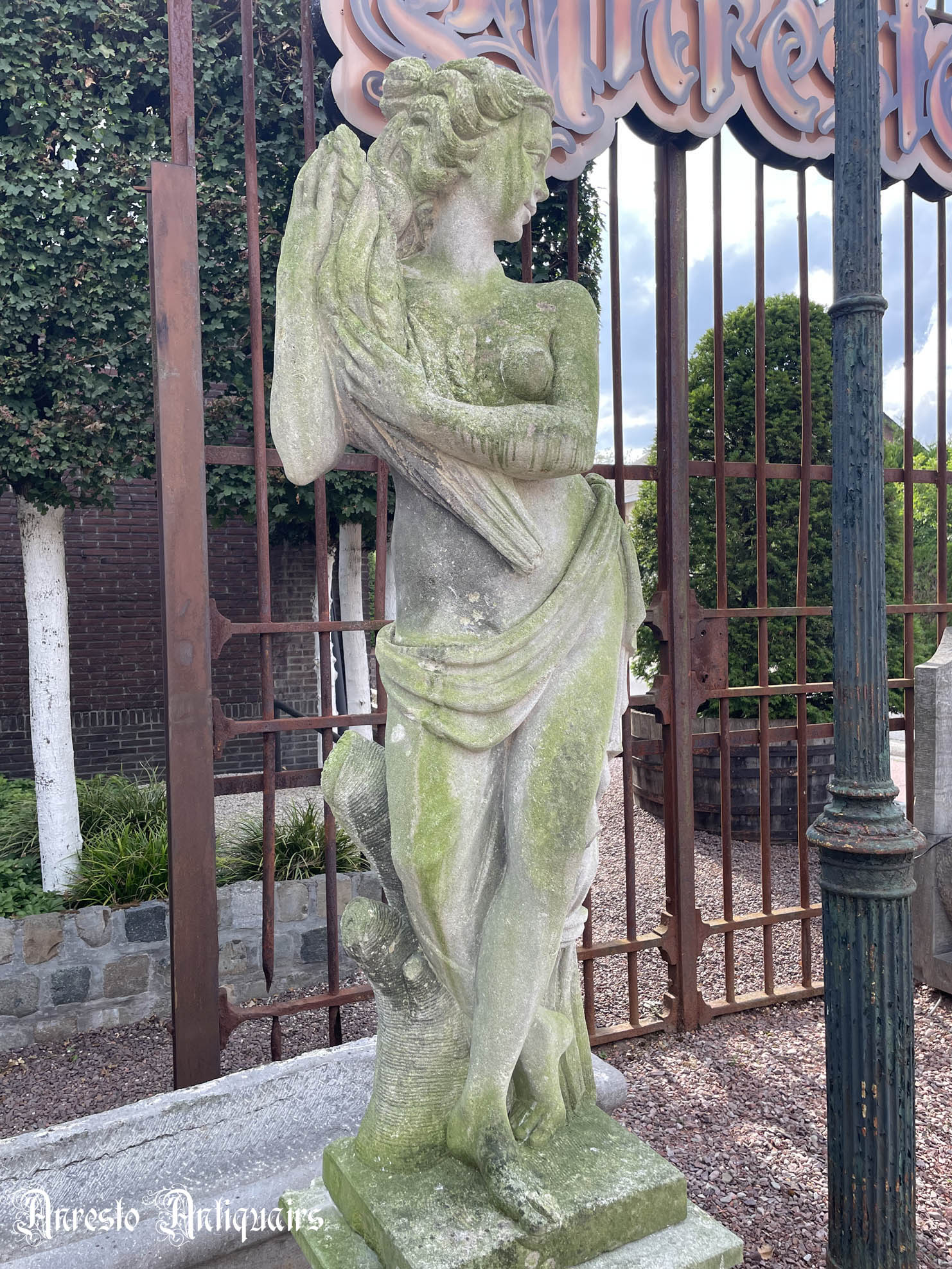 Ref. 30 – Antieke Italiaanse kalkzandstenen 4-seizoensbeelden foto 6