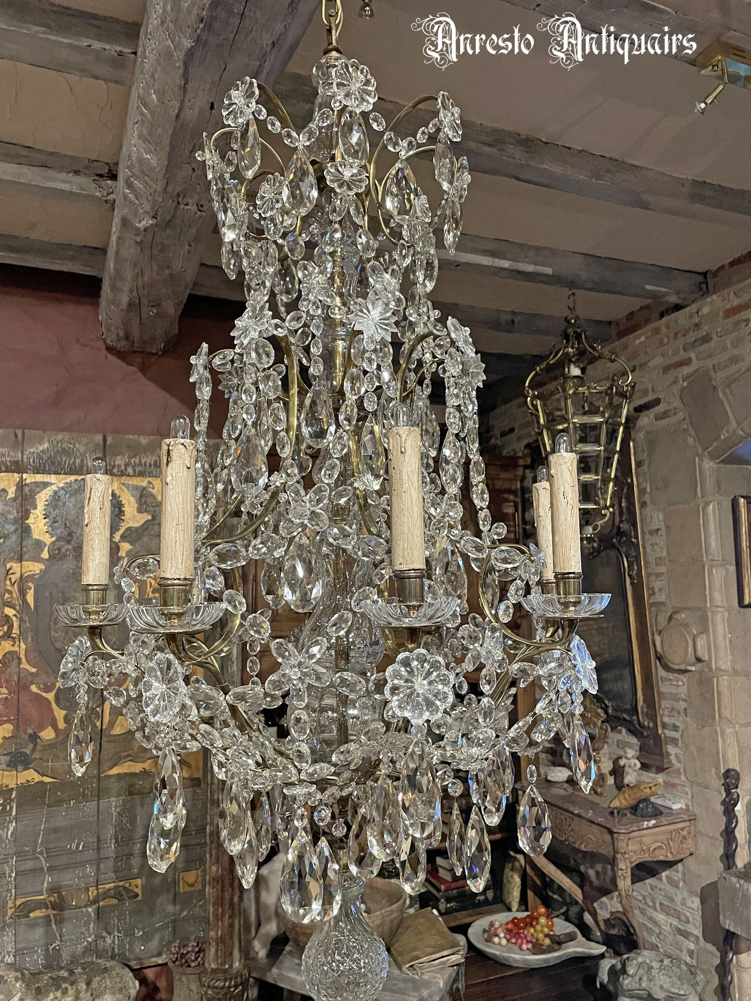 Ref. 47 – Antieke Franse kristallen luster foto 4