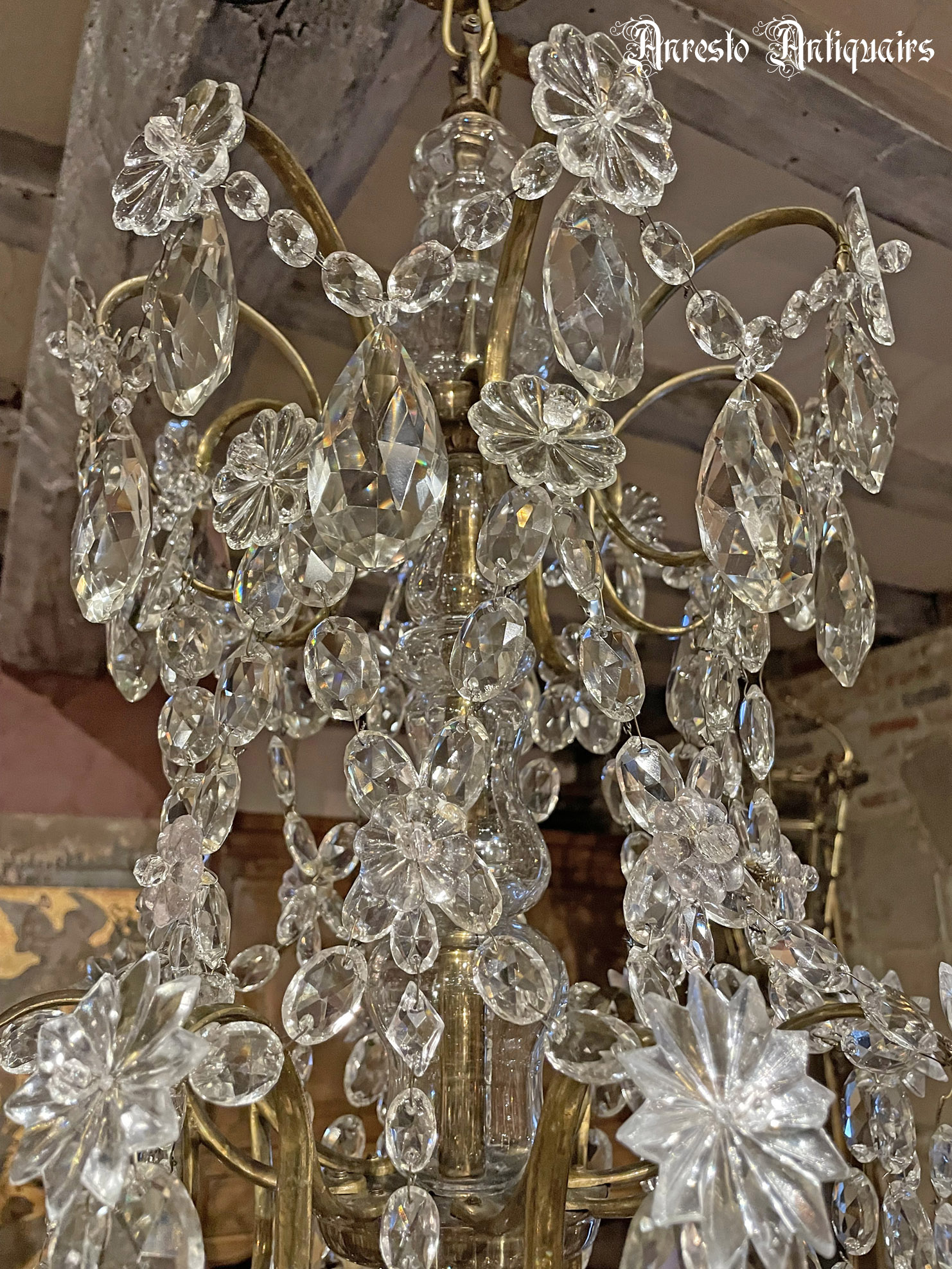 Ref. 47 – Antieke Franse kristallen luster foto 6
