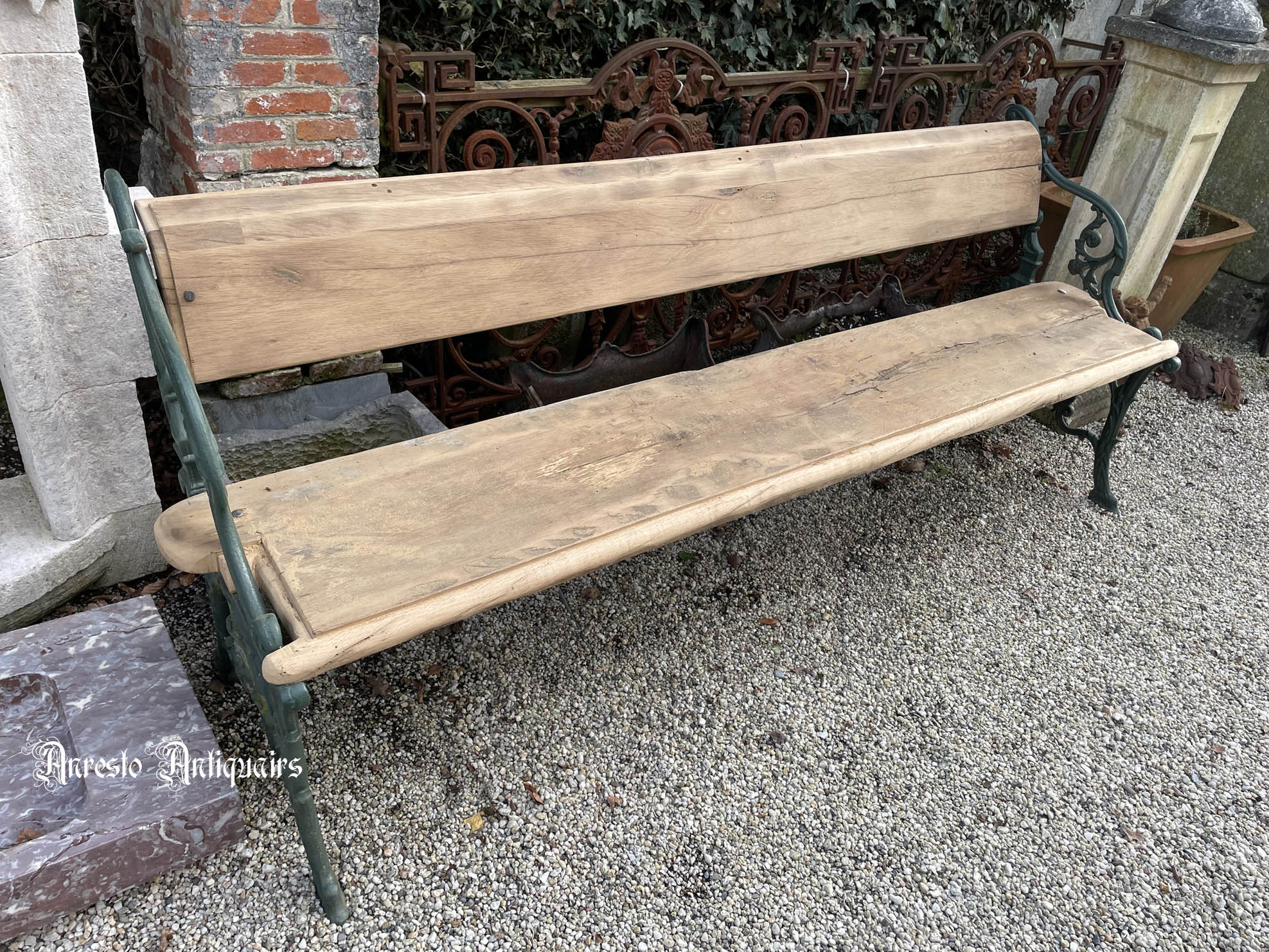 Ref. 36 – Antieke Franse tuinbank foto 4
