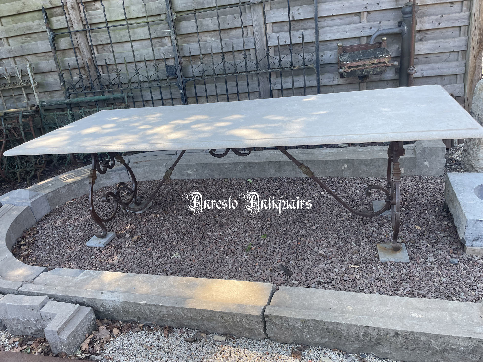 Ref. 56 – Smeedijzeren tuintafel Venetiaans model foto 3