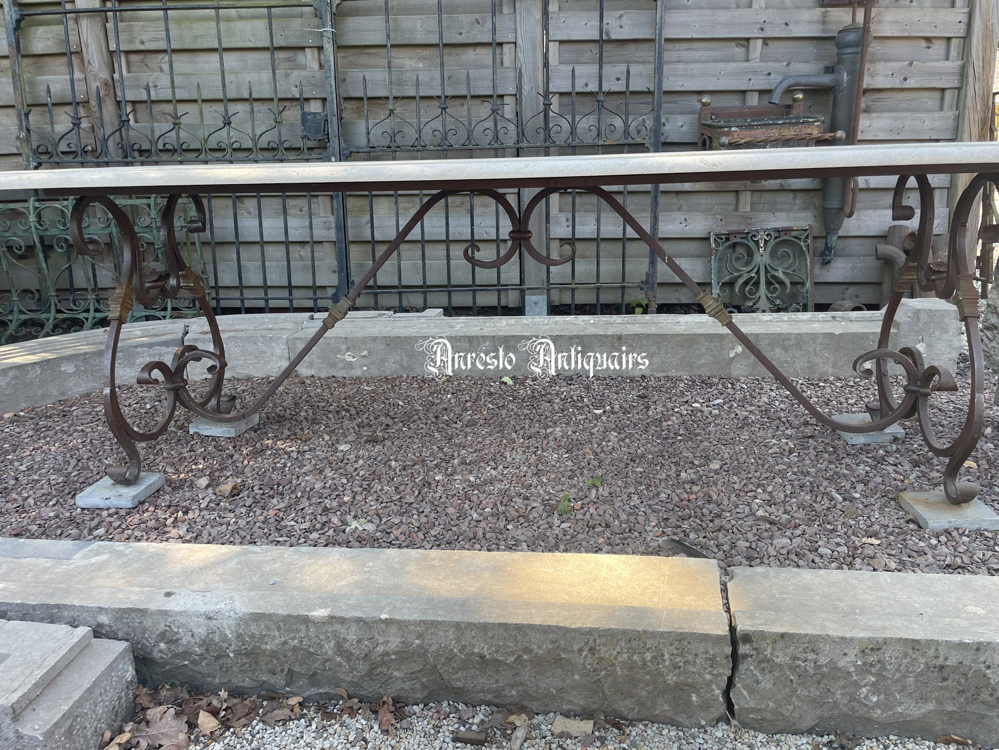 Ref. 56 – Smeedijzeren tuintafel Venetiaans model foto 4
